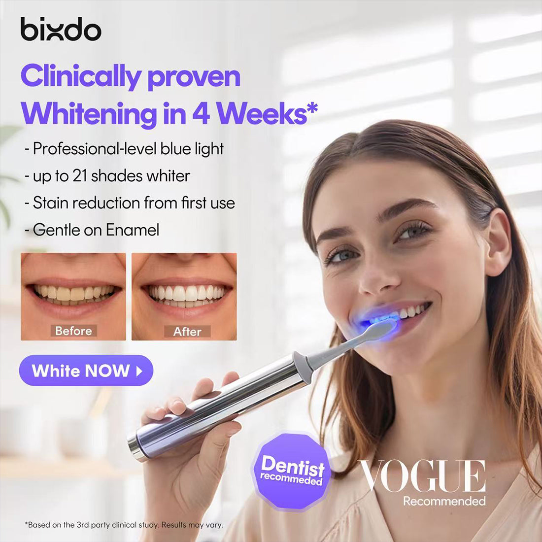 bixdo® Glossonic Brush PRO (W60)