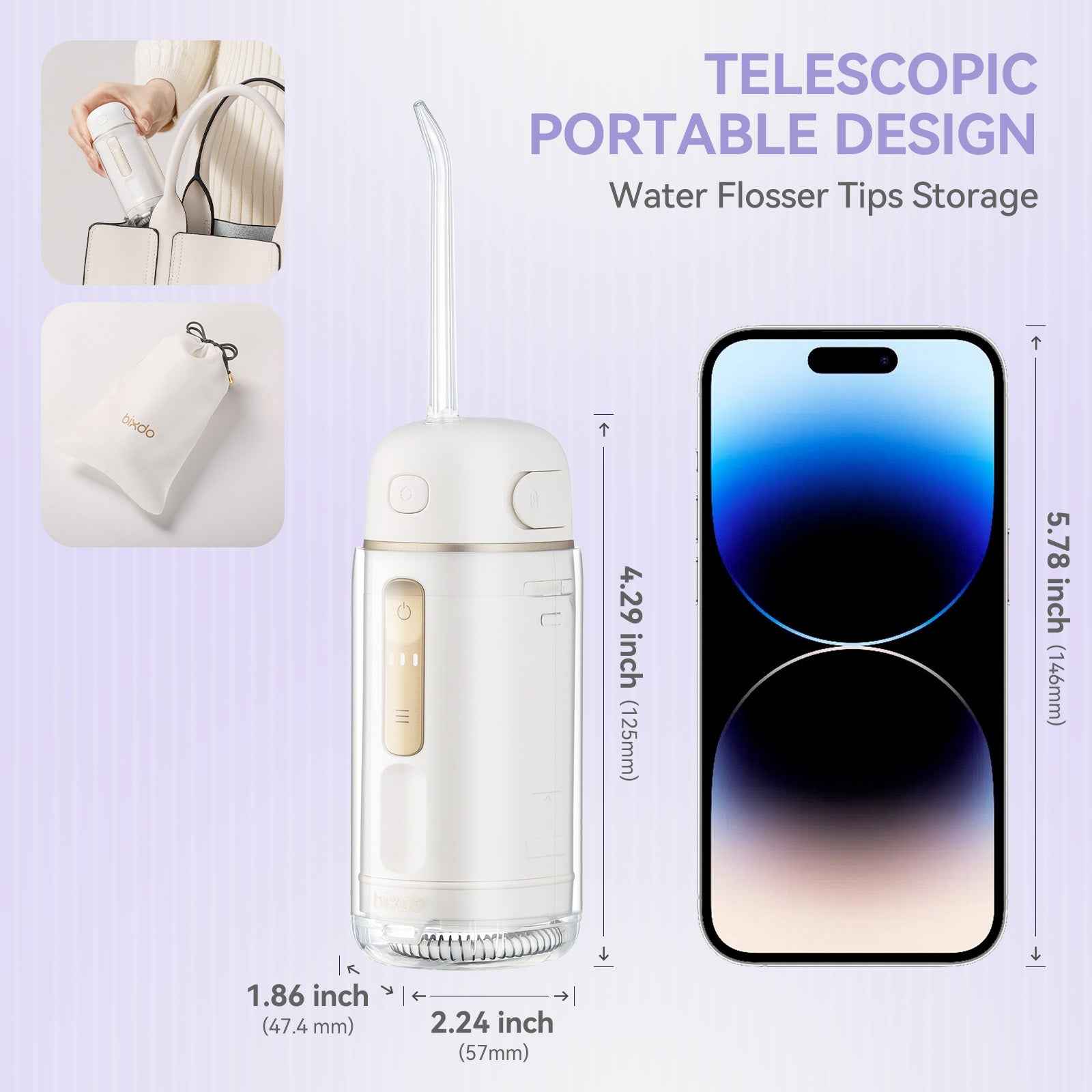 bixdo A30 Pro Portable Water Dental Flosser