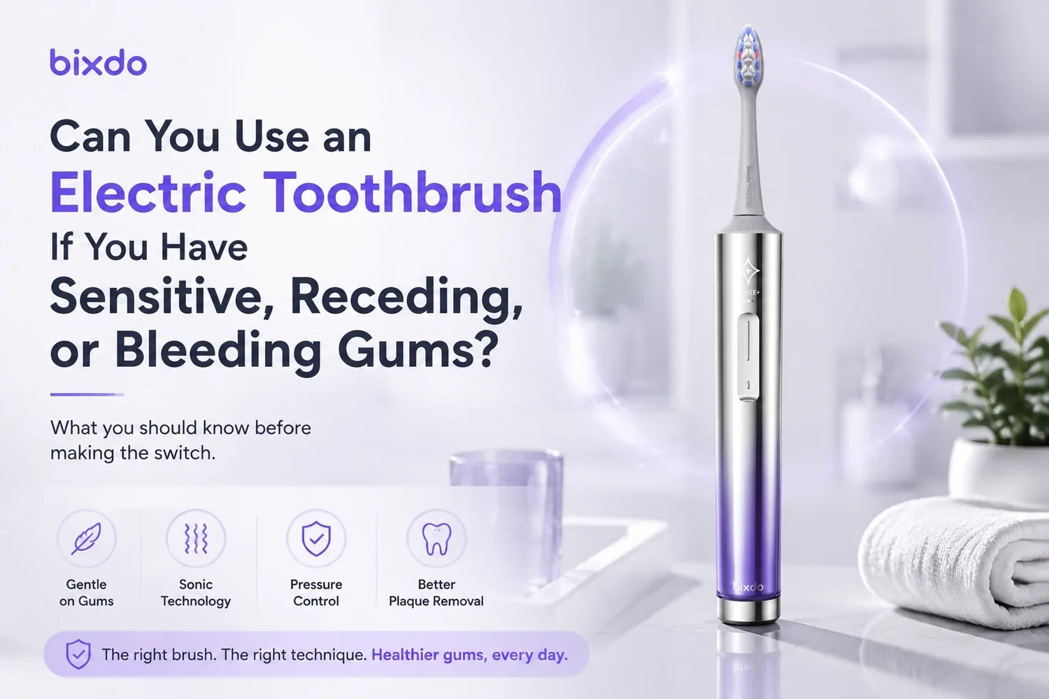 Can You Use an Electric Toothbrush If You Have Sensitive, Receding, or Bleeding Gums?