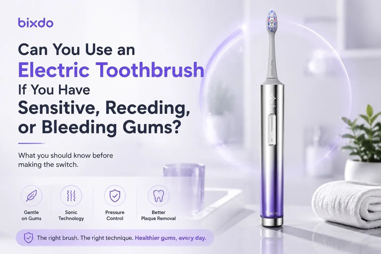 Can You Use an Electric Toothbrush If You Have Sensitive, Receding, or Bleeding Gums?