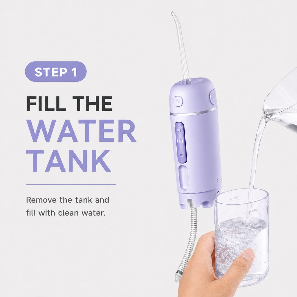 Fill the detachable A30 Pro water tank