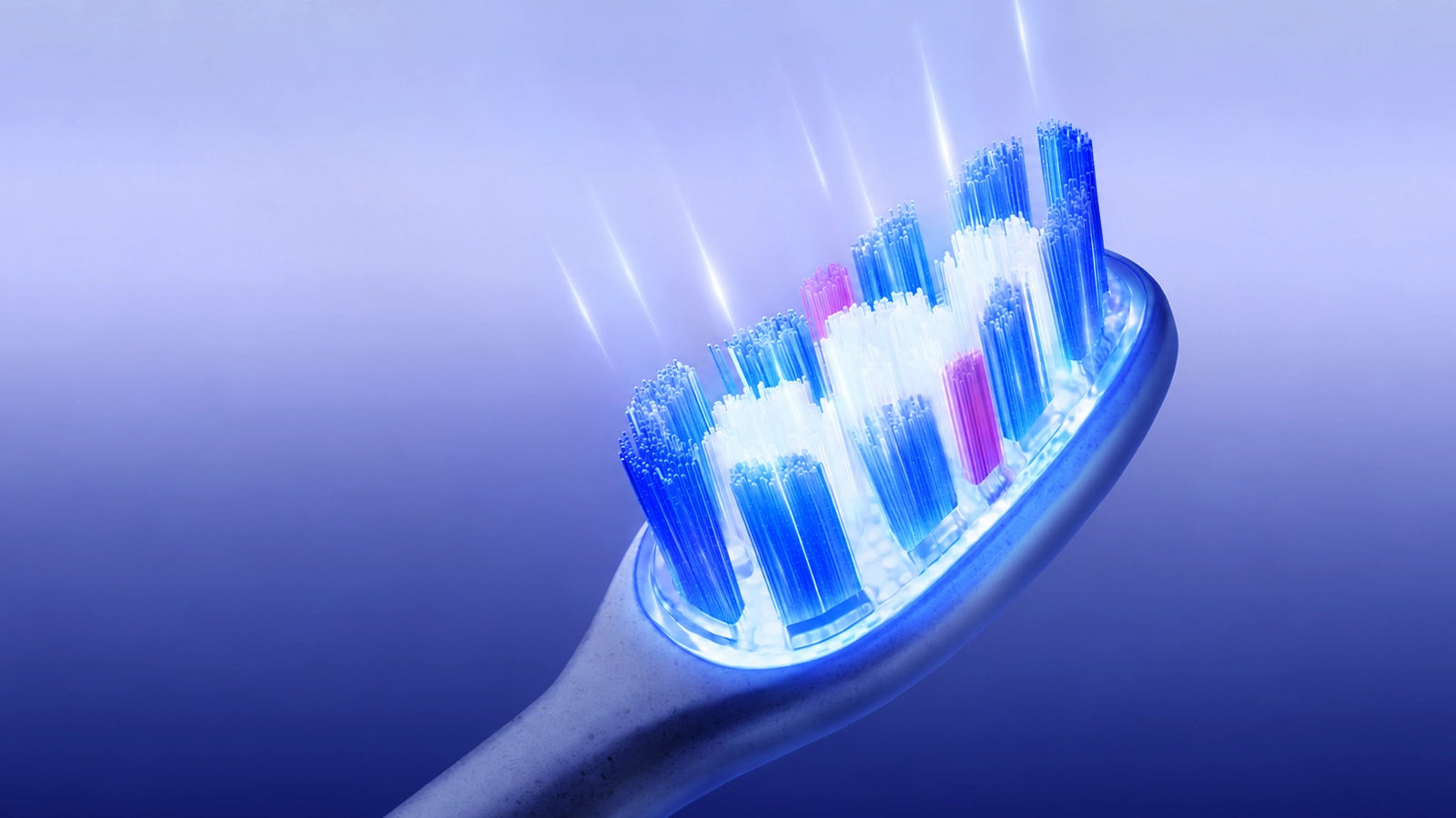 Conceptual illuminated electric toothbrush head