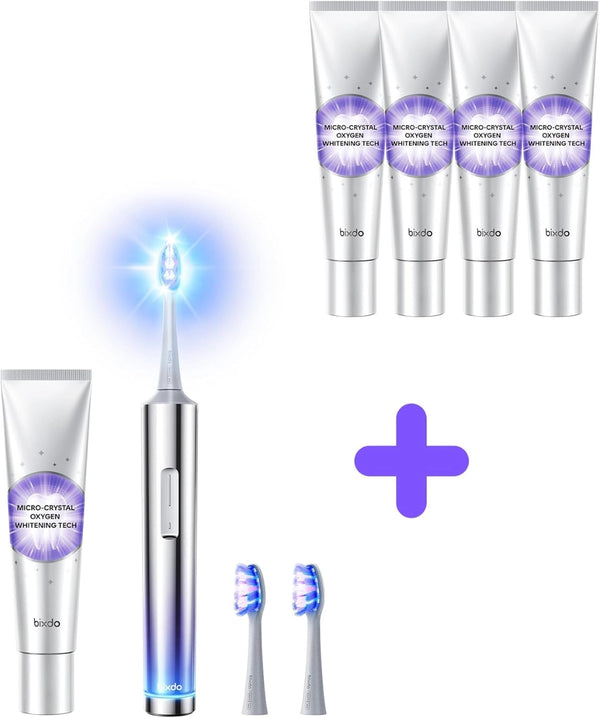 W60 Blue Light Whitening Electric Toothbrush + Pap Whitening Toothpaste (4 Pack)Pre - sale: Sept 1st