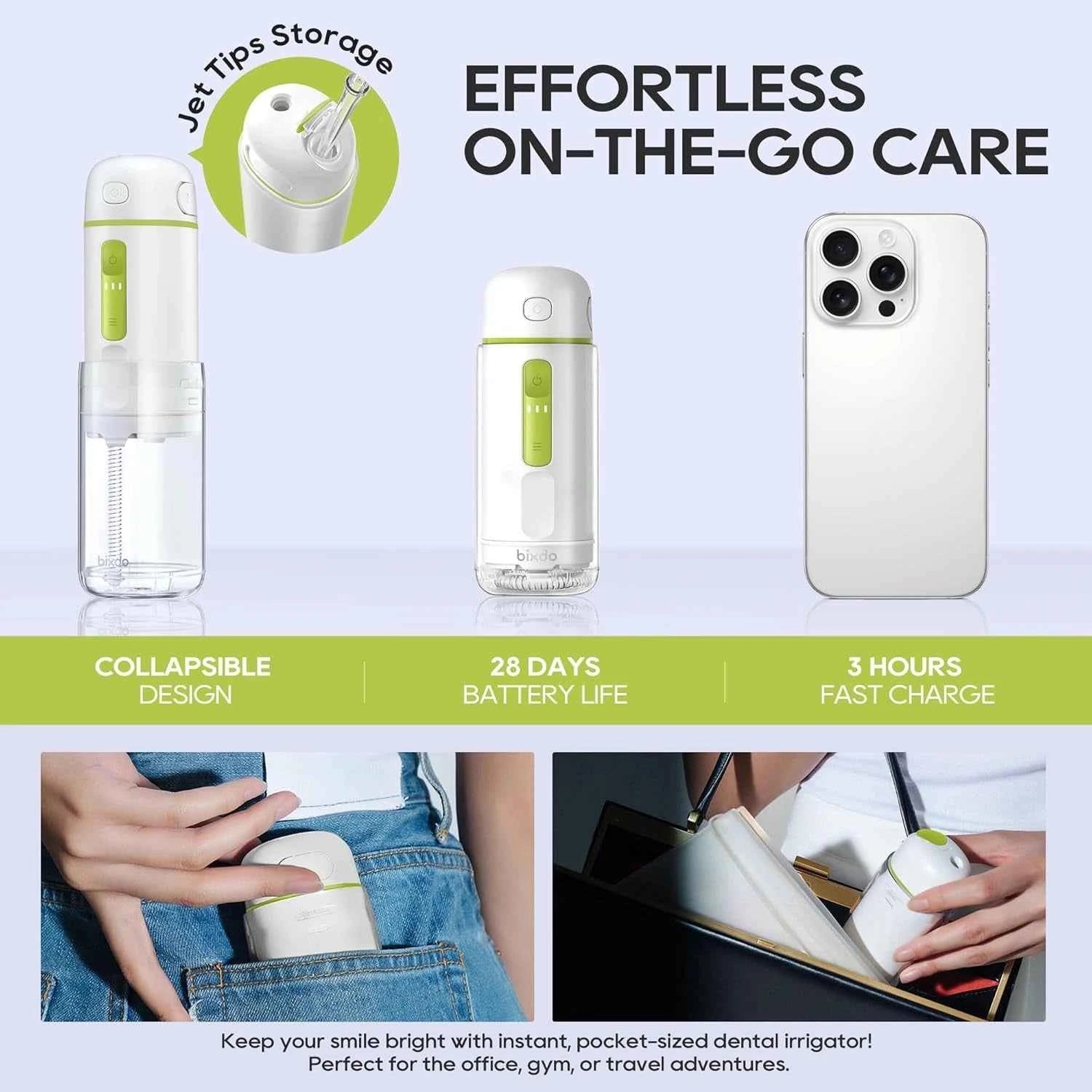 bixdo A30 PE Portable Mini Water Flosser