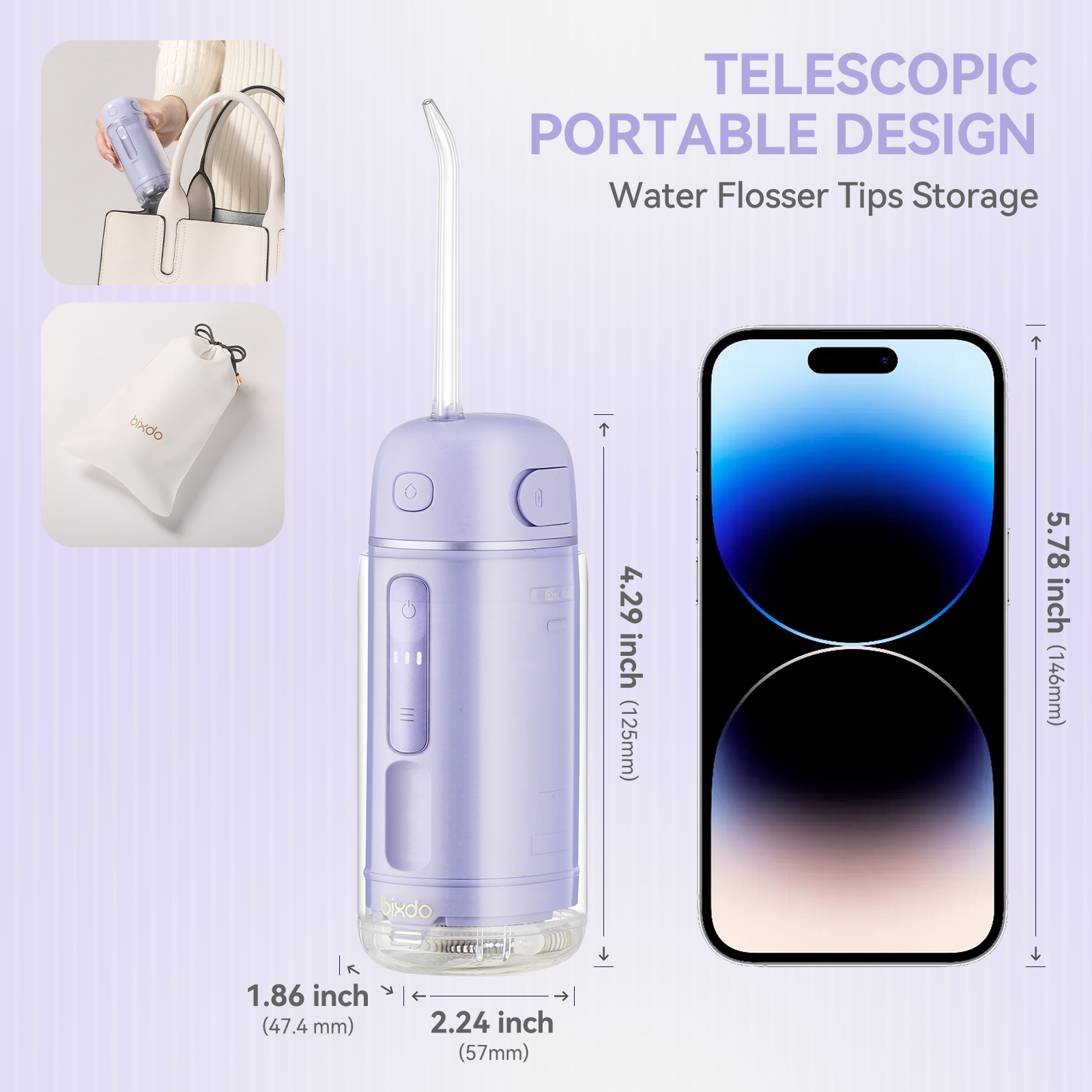 bixdo A30 Pro Portable Water Dental Flosser - Bixdo US